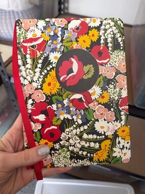 Floral Hardcover Notebook with Vera Bradley Poppy Fields